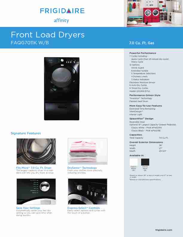 Frigidaire Clothes Dryer FAQG7011K-page_pdf